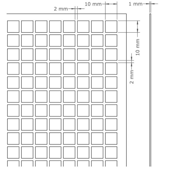 67908 LT. Lautsprechergitter 398x598x2 mm